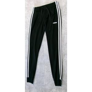 Adidas Women's 3-Stripes Essentials Pant Size XS Black Sweatpants Track Jogger